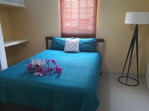 Hypo-allergenic bedding, individually decorated, individually furnished