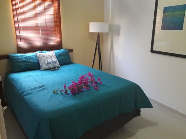 Hypo-allergenic bedding, individually decorated, individually furnished