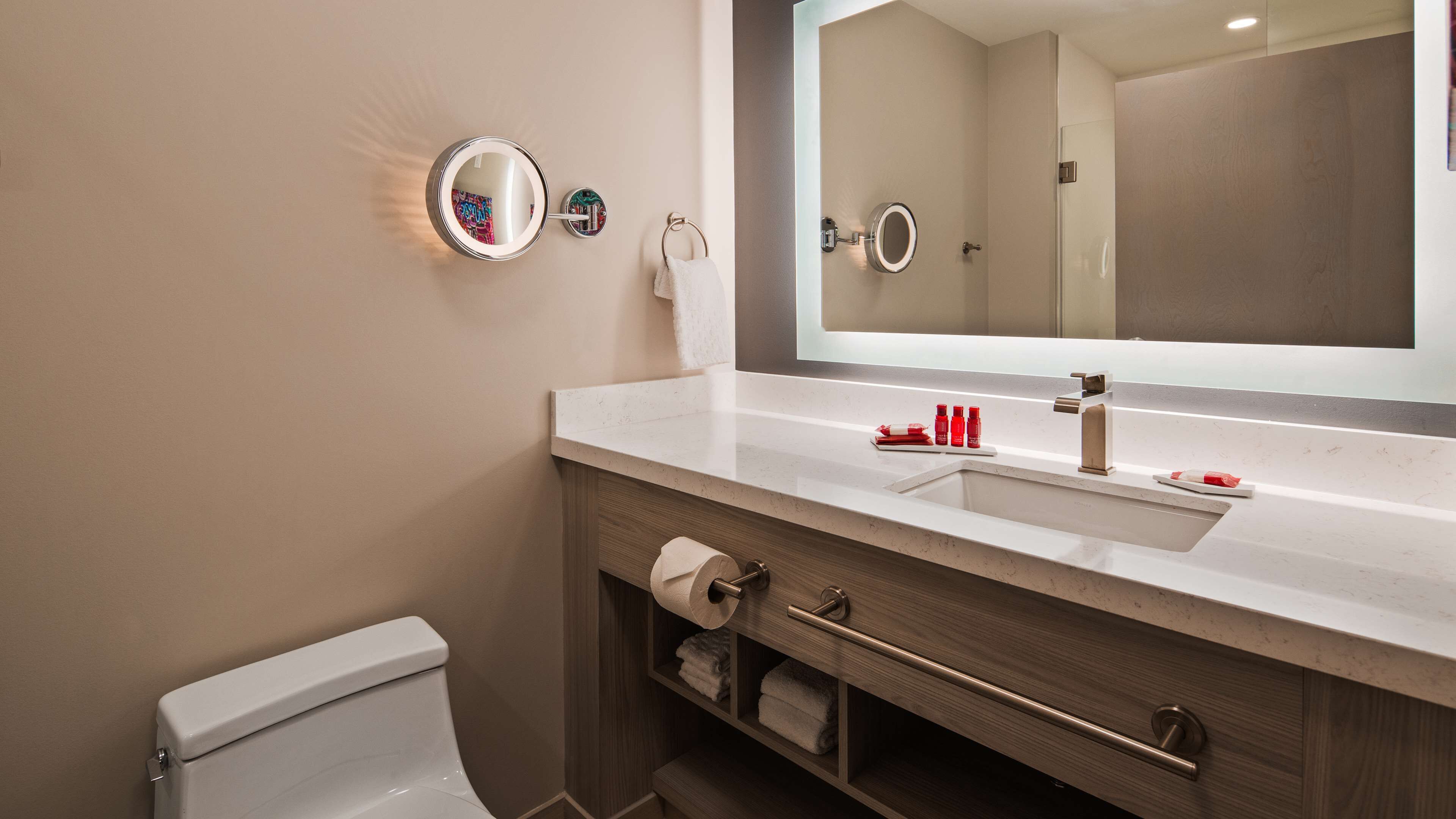 free toiletries, hair dryer, towels, soap