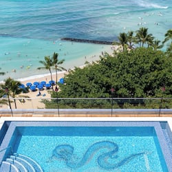 Outdoor pool, open 7:00 AM to 10:00 PM, sun loungers