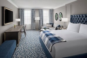 이탈리아 프레떼 시트, 고급 침구, 필로우탑 침대, 객실 내 금고