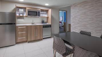 Suite, 2 Bedrooms, Non Smoking | Private kitchen | Full-size fridge, microwave, dishwasher, coffee/tea maker
