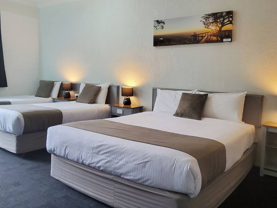 Family Room (Non Pet) | Desk, laptop workspace, blackout drapes, iron/ironing board