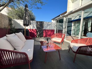 Terrace/patio - CALYPSO, beautiful city house in quiet area, close to center. (Biarritz)