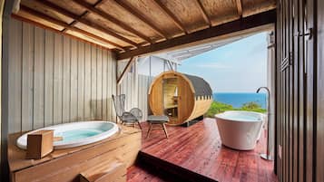 Luxe Twin kamer, niet-roken, uitzicht op oceaan (Open-air hot spring and Sauna) | Kamervoorziening