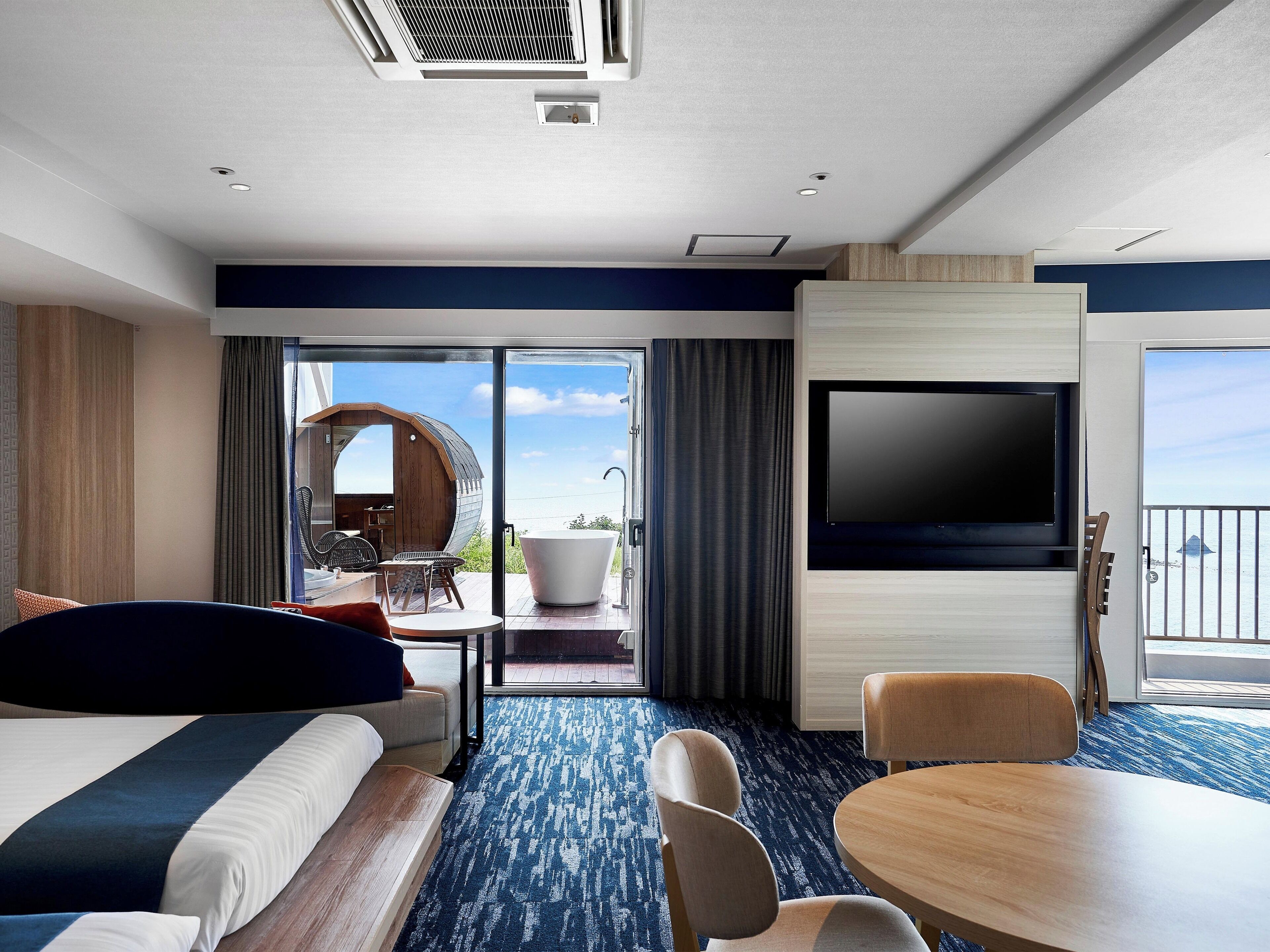 Kahden hengen luksushuone (kaksi sänkyä), tupakointi kielletty (Open-air hot spring and Sauna) | Huoneen varustelu