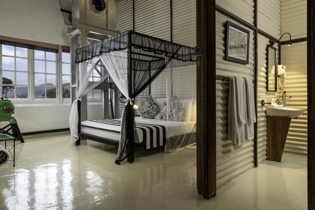 Quarto casal luxo, vista para o jardim | 1 quarto, roupas de cama de algodão egípcio, roupas de cama premium
