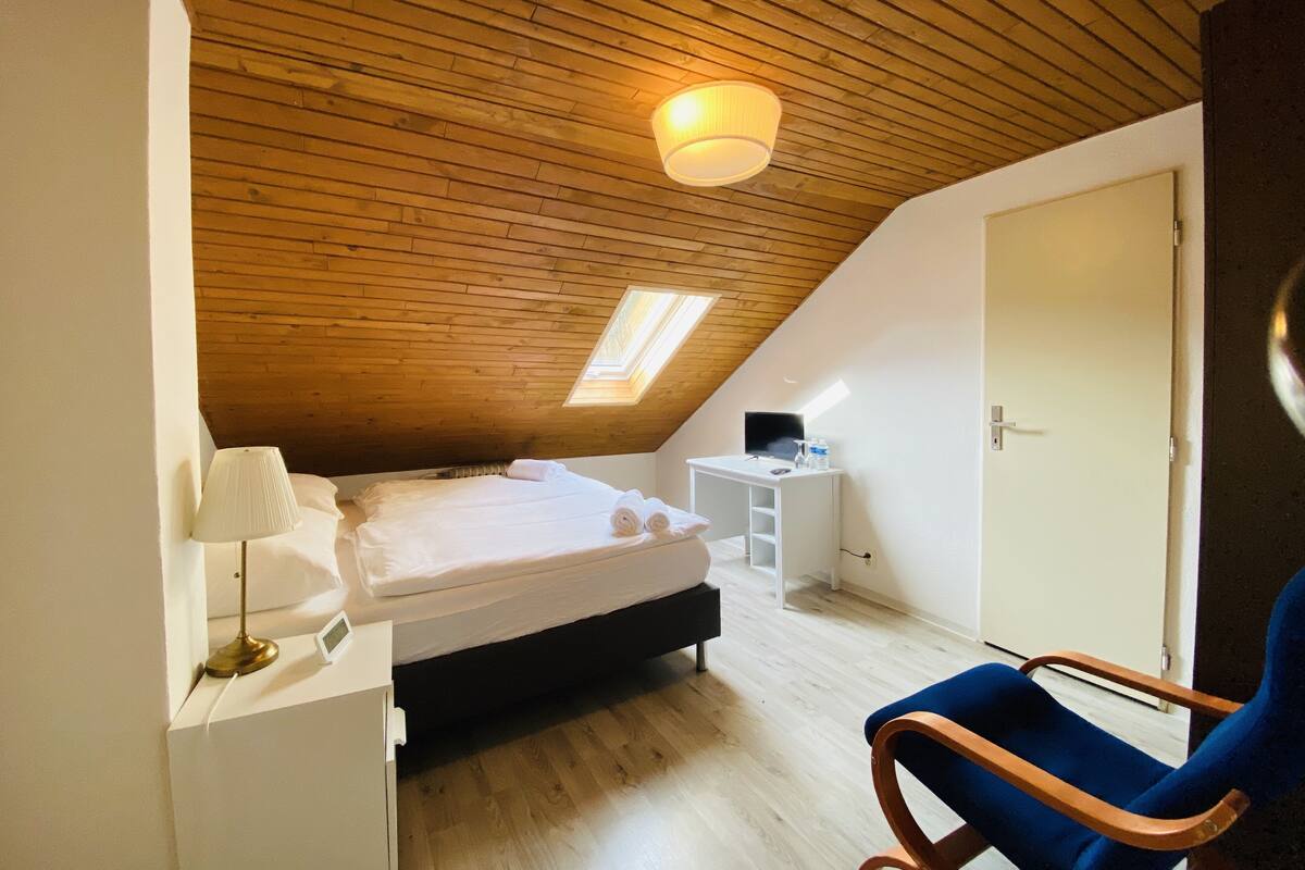 Habitación doble clásica de uso individual | Escritorio, insonorización, wifi gratis y ropa de cama