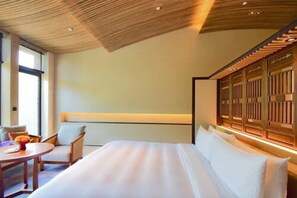 Patio Pavilion | Premium bedding, memory-foam beds, free minibar, in-room safe