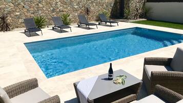 A heated pool