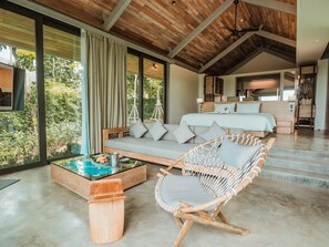 Villa, 1 chambre, piscine privée (with Round-Trip Boat Transfer) | Coin séjour