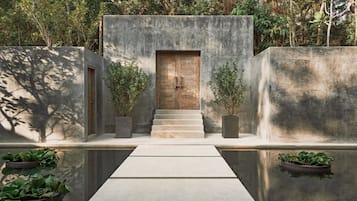 Vila, 4 kamar tidur, kolam renang pribadi, pemandangan samudra (Round-Trip Boat Transfer) | Teras/patio