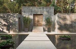 Villa, 4 chambres, piscine privée, vue océan (Round-Trip Boat Transfer) | Terrasse/Patio