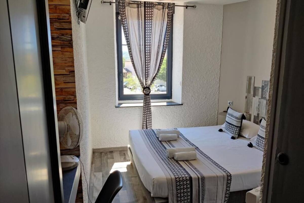 Classic Double Room (Douche) | Premium bedding, desk, laptop workspace, blackout drapes