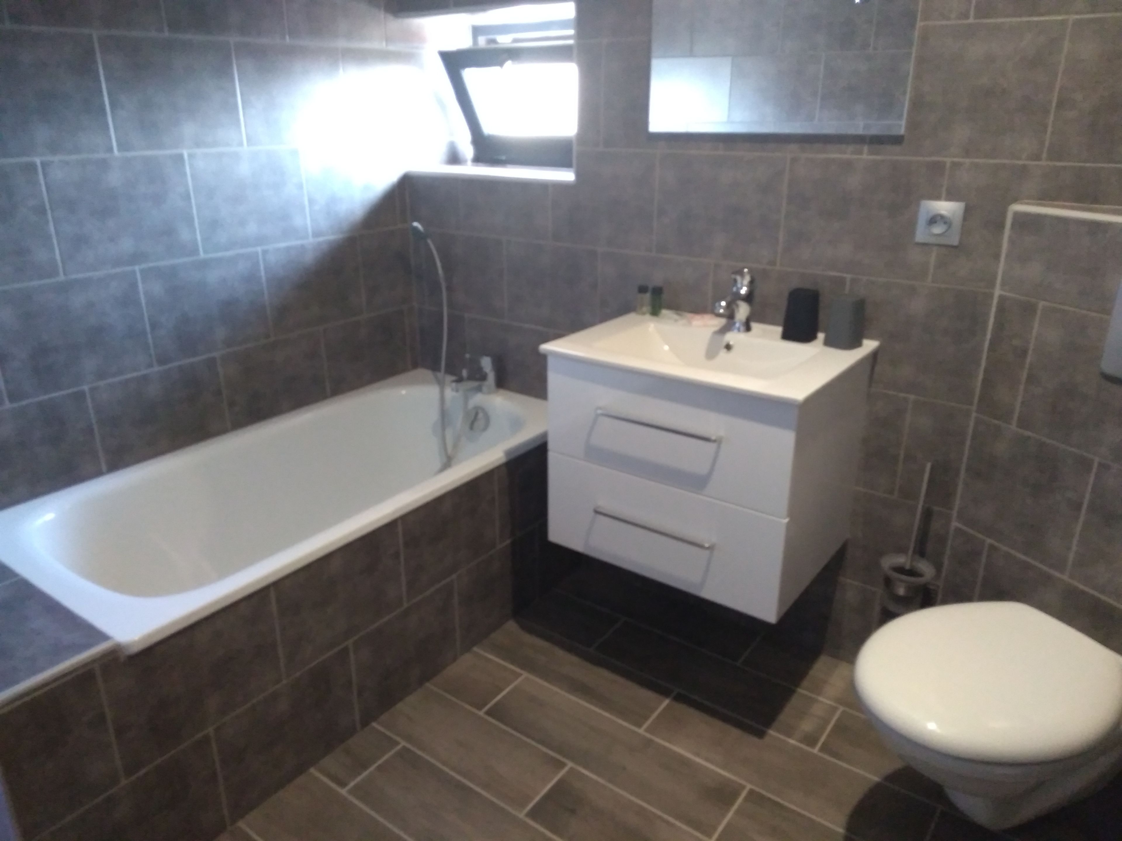 classic double room (baignoire) | bathroom | hair dryer