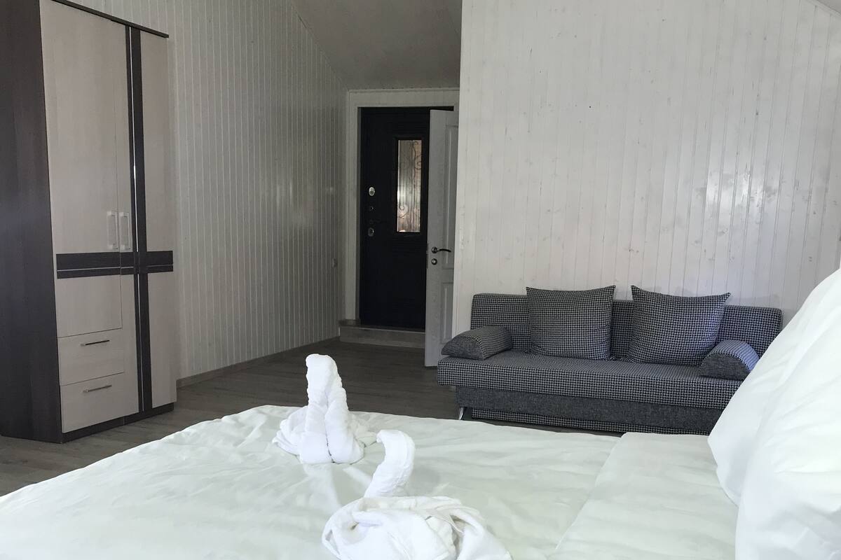 Comfort Studio, 1 Queen Bed with Sofa bed | Premium bedding, Select Comfort beds, in-room safe, blackout drapes