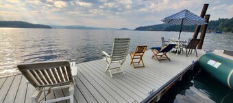 CDA Lake, stationnement pour caravanes et véhicules de camping + péniche et plage 