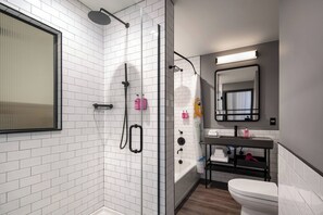 Free toiletries, hair dryer, towels