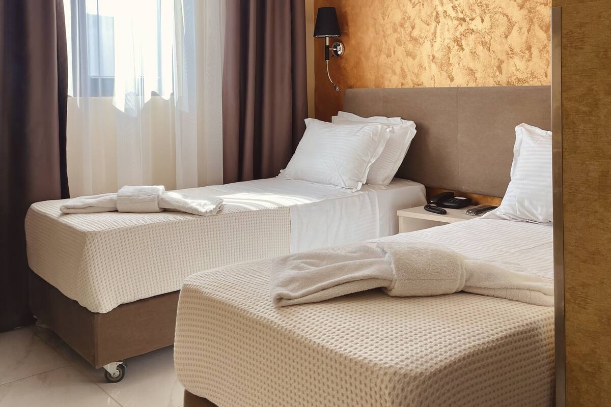 Hypo-allergenic bedding, minibar, in-room safe, individually decorated