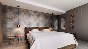 Deluxe Duplex, Mezzanine | Premium bedding, memory foam beds, individually decorated