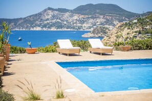Outdoor pool - Exclusiva Villa vista mar 100 mt de Blue Marlin (Sant Josep de Sa Talaia)