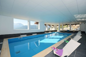 Indoor pool - Appartement au Pied des Pistes   | Piscine (Auris)