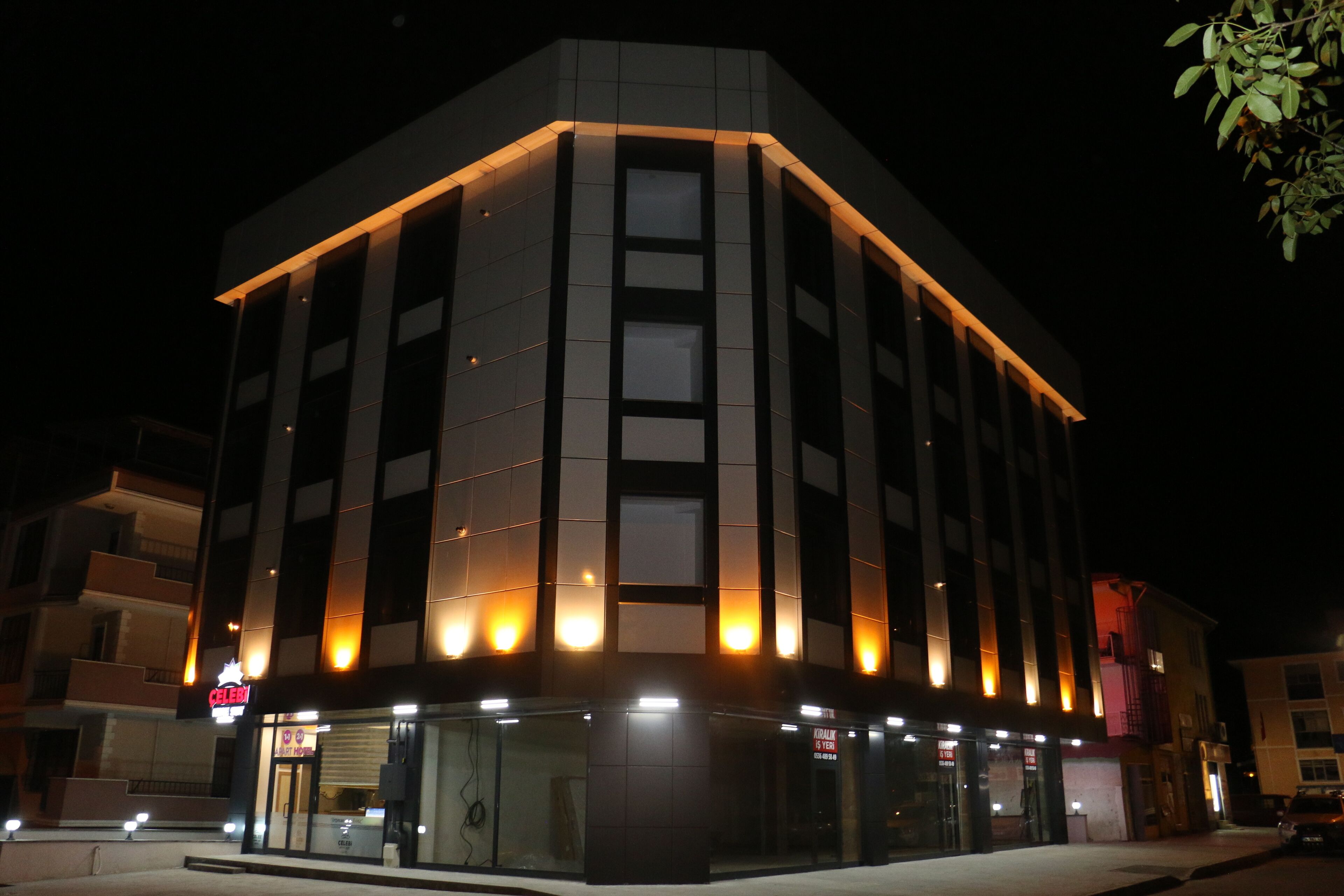 front of property – evening/night