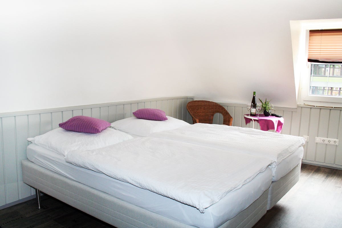 Basic Twin Room, Shared Bathroom | Hypo-allergenic bedding available, desk, laptop workspace, WiFi (free)
