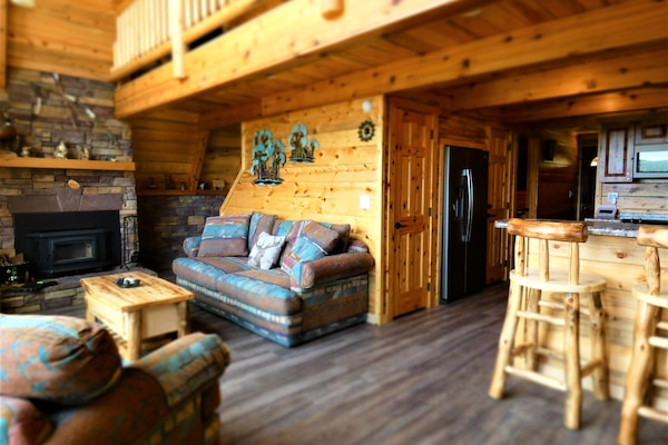 TV connectée, cheminée, lecteur de DVD, vidéothÚque