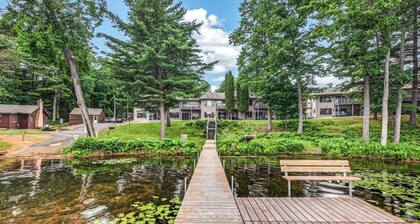 Spacious Black Bear lakefront condo with private dock!