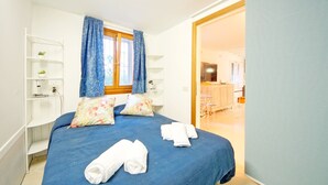 Apartment, 1 Schlafzimmer, Gartenblick | 1 Schlafzimmer, kostenloses WLAN, Bettwäsche