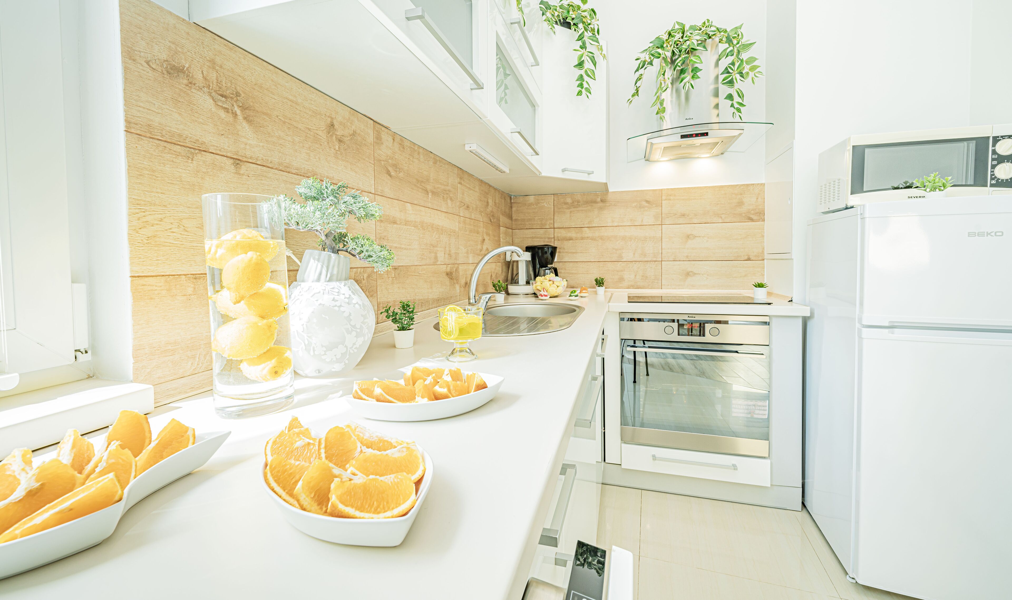 Comfort Apartment | Private kitchen | Full-sized fridge, microwave, dishwasher, coffee/tea maker