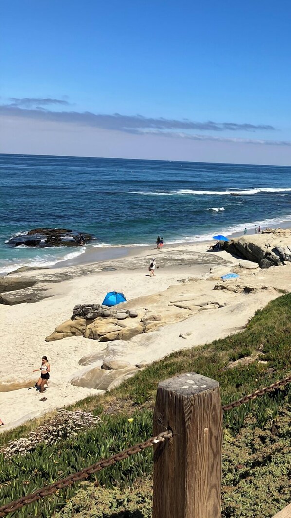 Beach nearby, sun-loungers