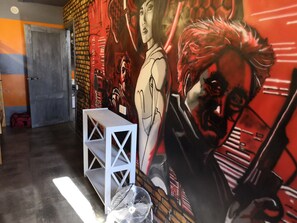 In-room safe, iron/ironing board, free WiFi, bed sheets - Graffiti Mega City Hostel (Kyiv)