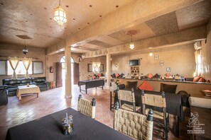 Breakfast, lunch, dinner served; Moroccan cuisine 