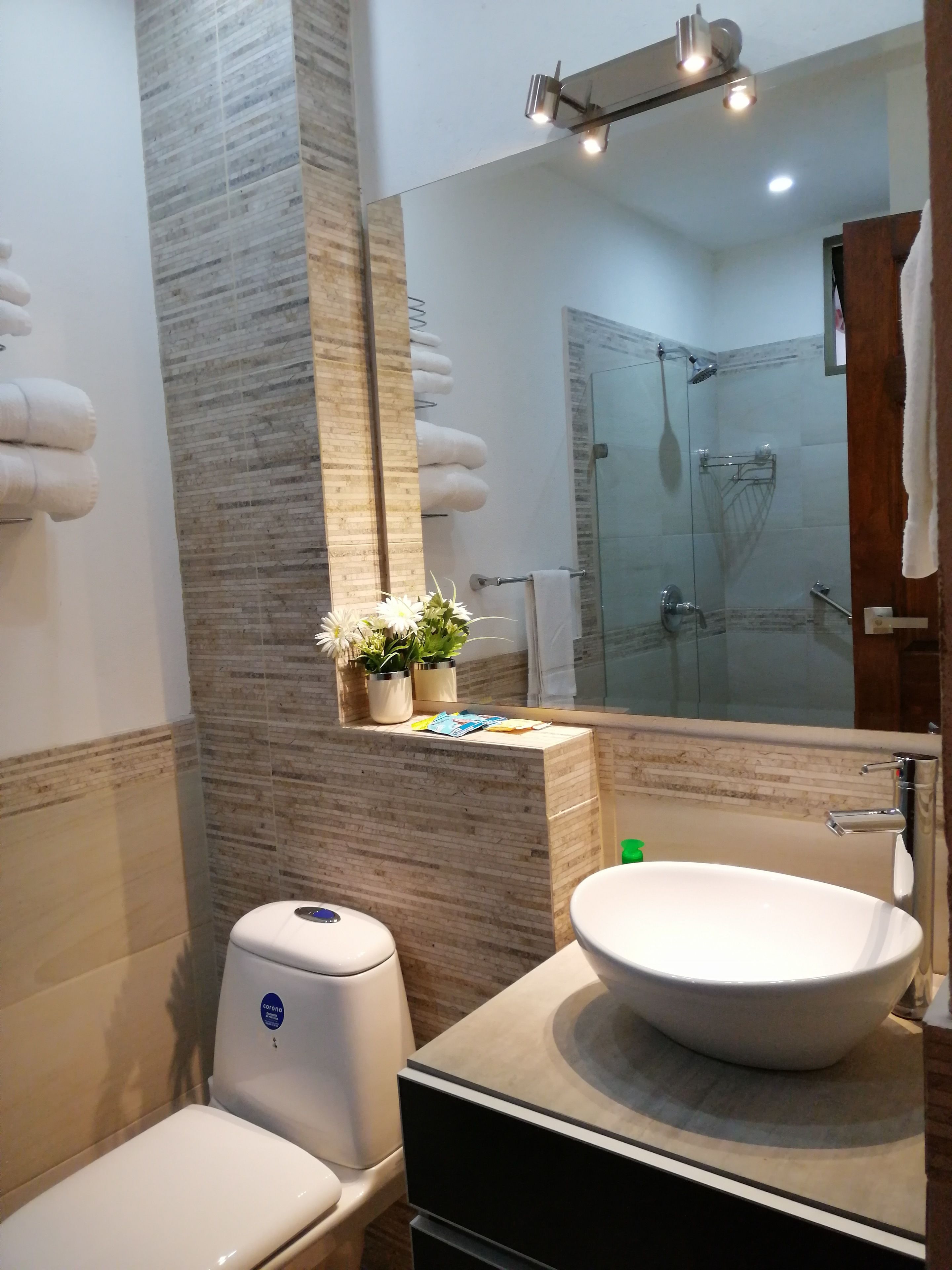 deluxe studio, 1 bedroom | bathroom | shower, free toiletries, towels, soap