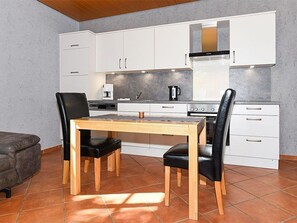 Fridge, microwave, oven