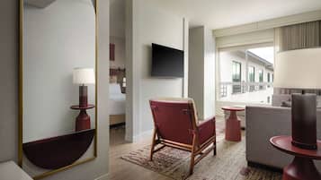 Flat-screen TV, Netflix, Hulu, streaming services