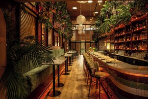 Caribbean cuisine, garden views 