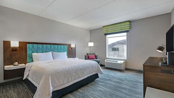 Desk, blackout curtains, iron/ironing board, WiFi