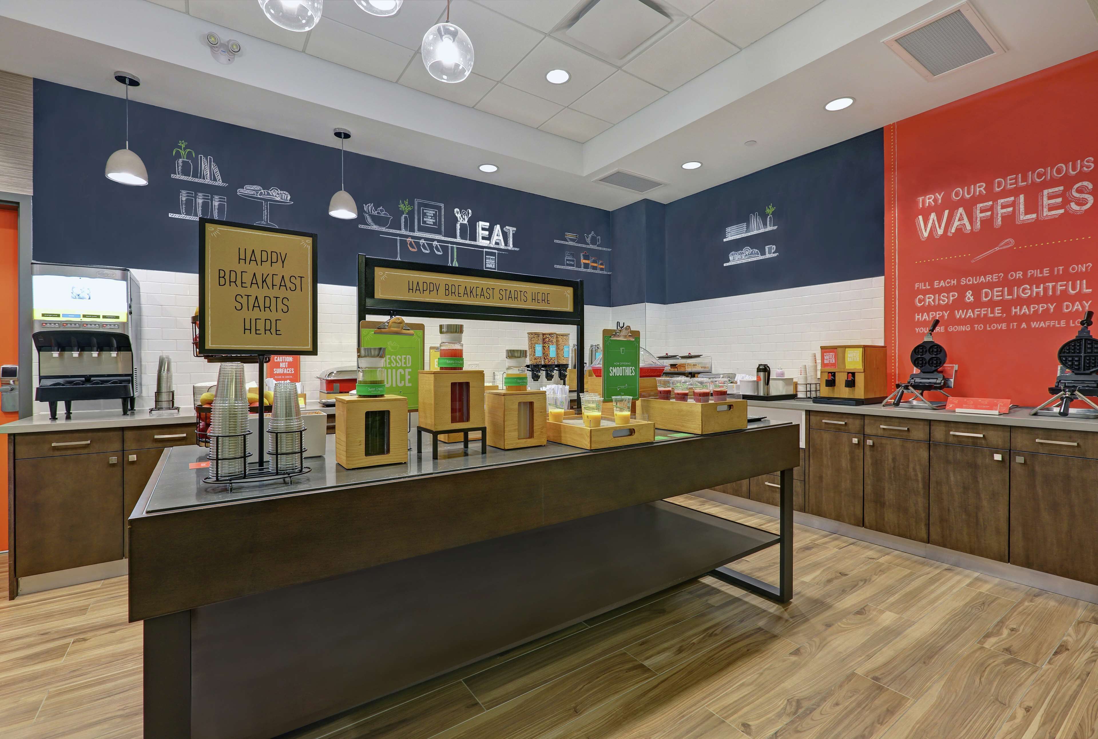 free daily self-service breakfast