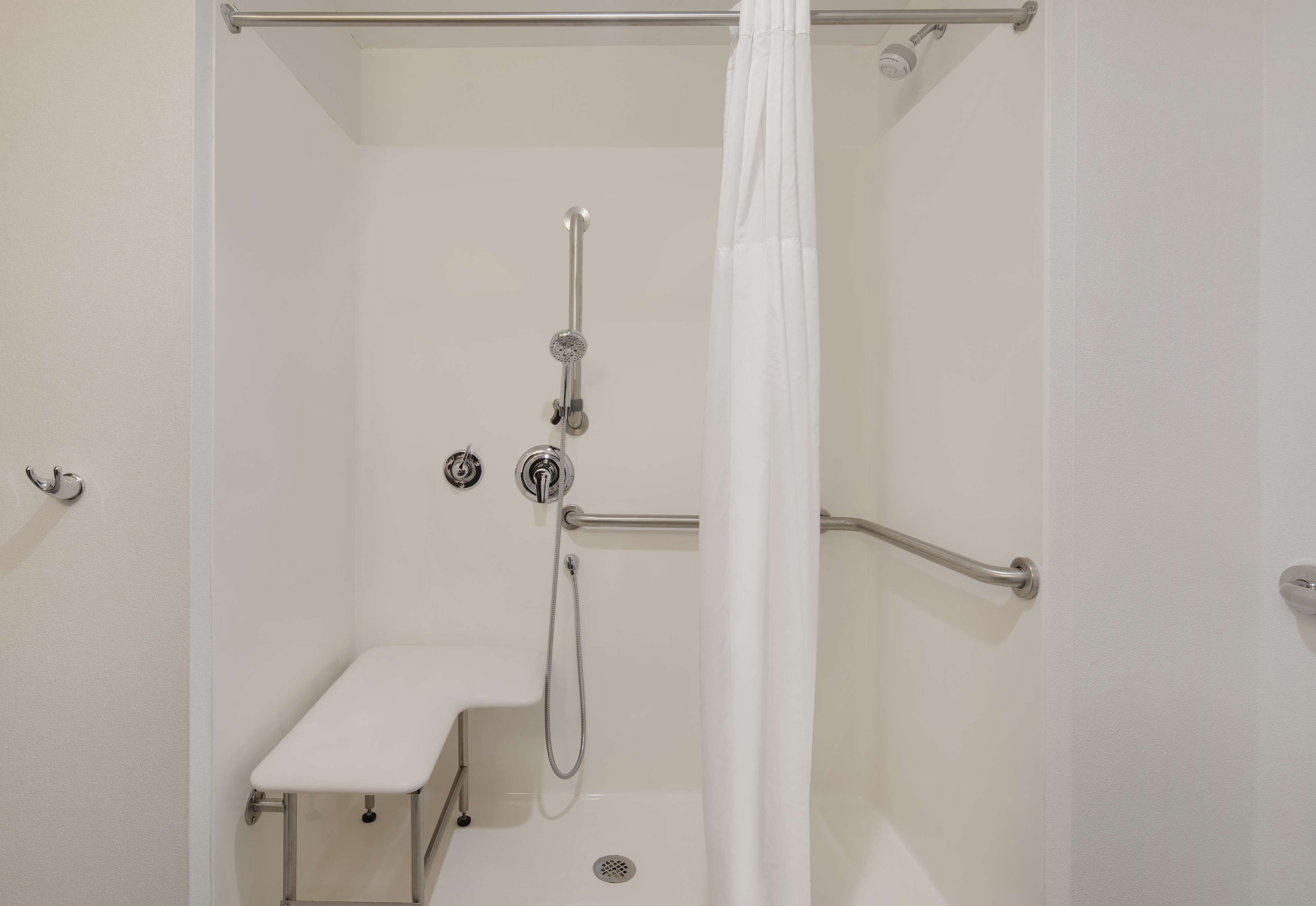 room, 1 king bed, accessible (hearing) | bathroom shower