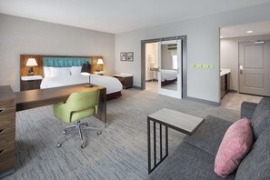Studio, 1 King Bed, Refrigerator & Microwave (Wet bar) | Hypo-allergenic bedding, desk, blackout curtains, iron/ironing board - Hampton Inn & Suites D'Iberville Biloxi (D'Iberville)