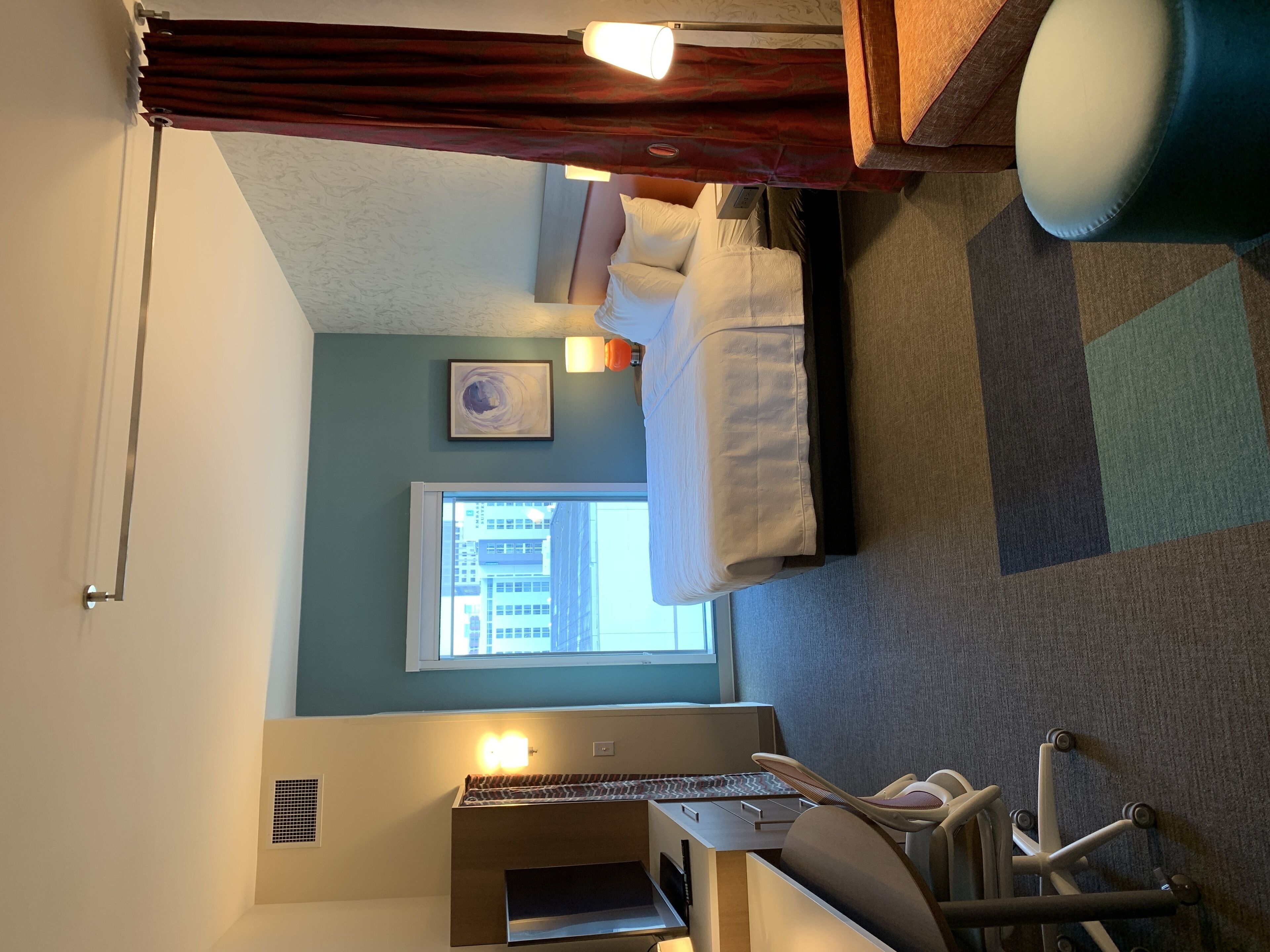 suite, 1 bedroom, non smoking | in-room safe, desk, laptop workspace, blackout curtains