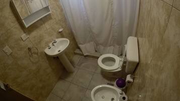 Family Cabin | Bathroom | Shower, rainfall showerhead, free toiletries, bidet