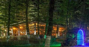 Outdoor wedding area