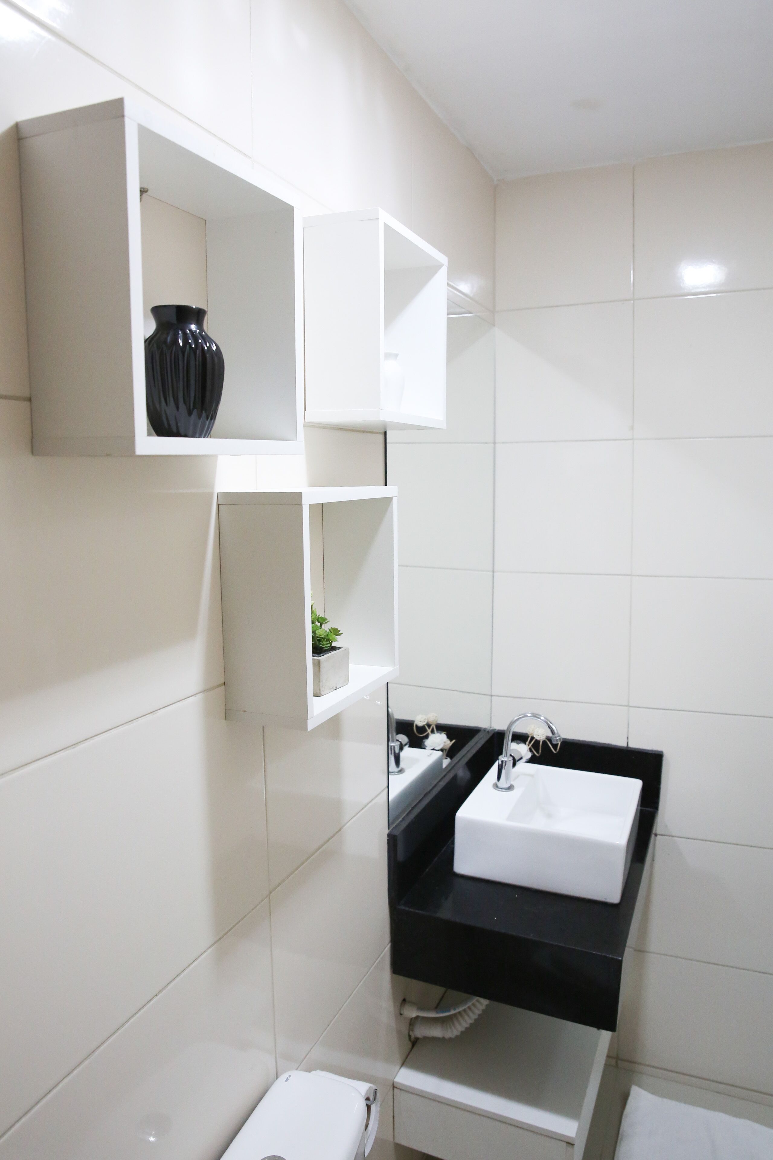 double room | bathroom | shower, rainfall showerhead, towels, soap
