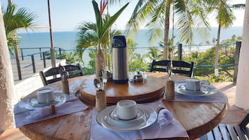 Outdoor banquet area