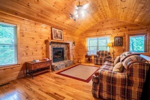 TV - Alpine Rose - Pet-Friendly, Cozy Cabin w/Hot Tub (Helen)