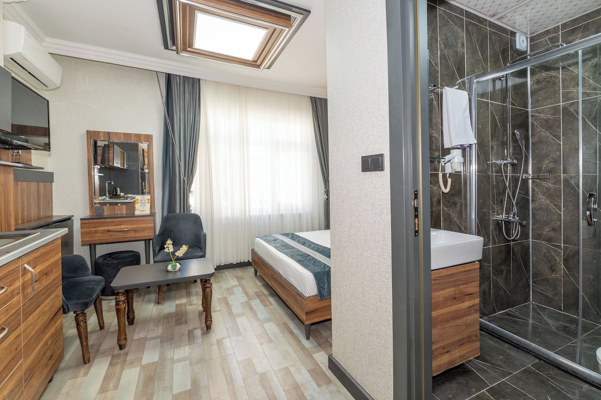 Studio Tiêu chuẩn | 1 phòng ngủ, bộ trải giường bằng vải cotton Ai Cập
